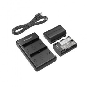 Canon DSLR Battery Kit (2 x NP-E6 Batteries & Charger)