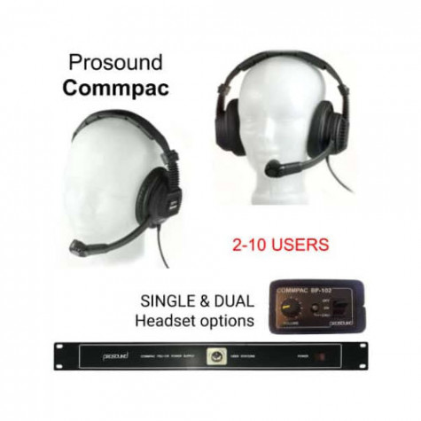 Pro-Sound Compac Headset Double